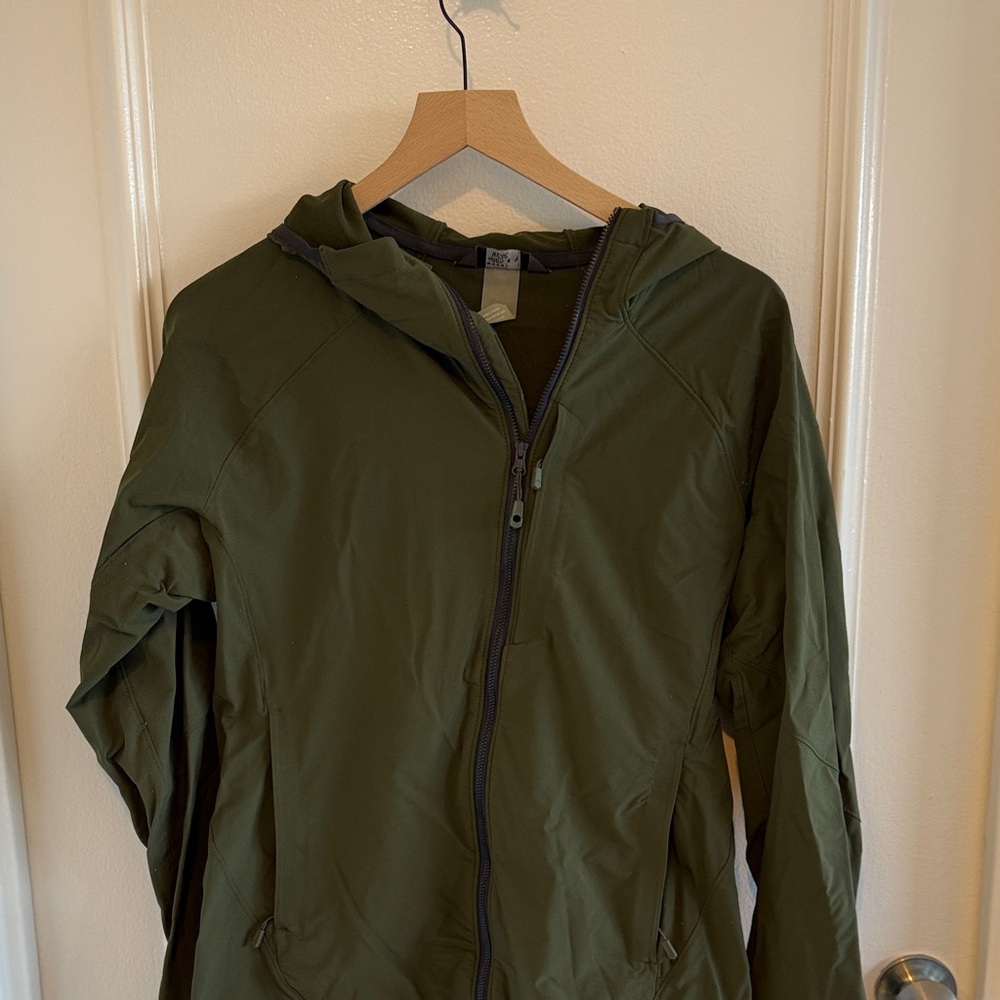 Mountain Hardwear Olive Green Zip Hoodie